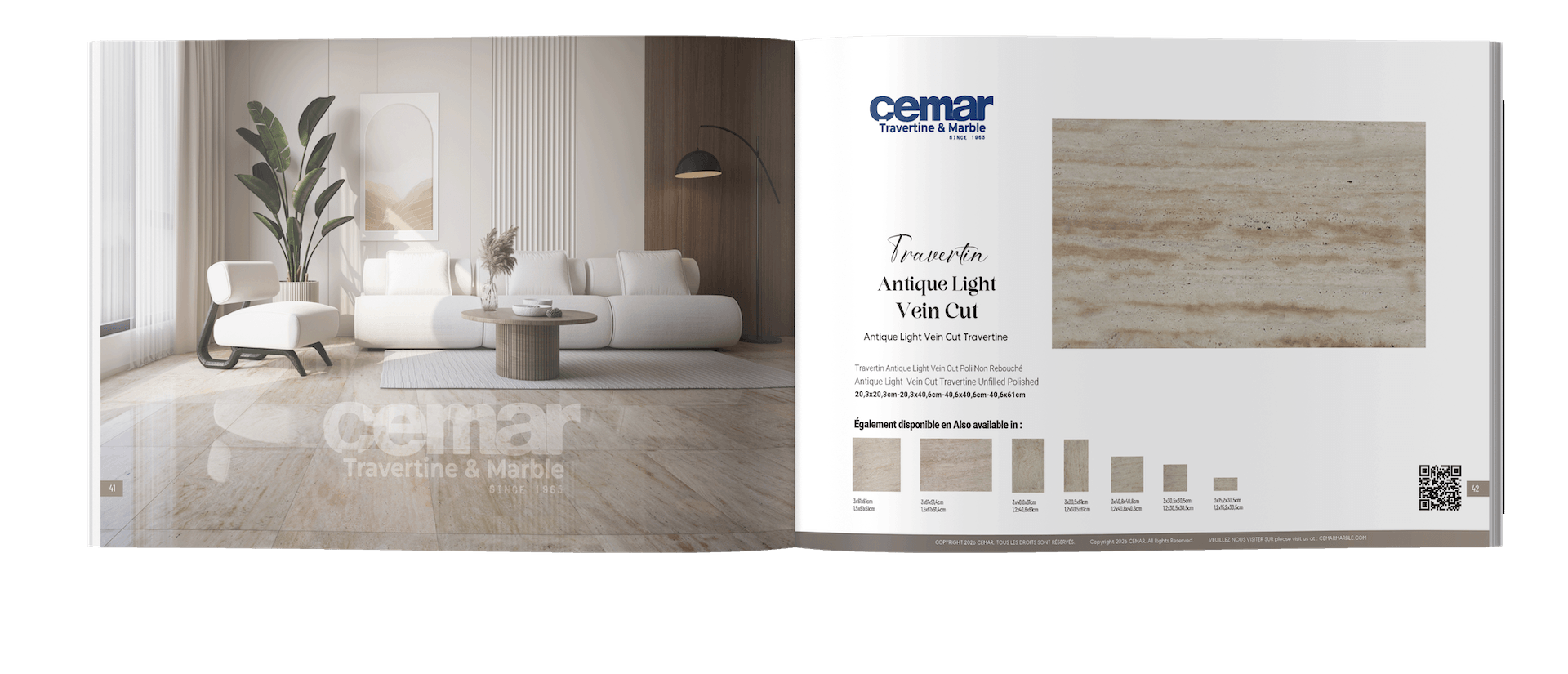 Cemar Travertine & Marble Catalogue