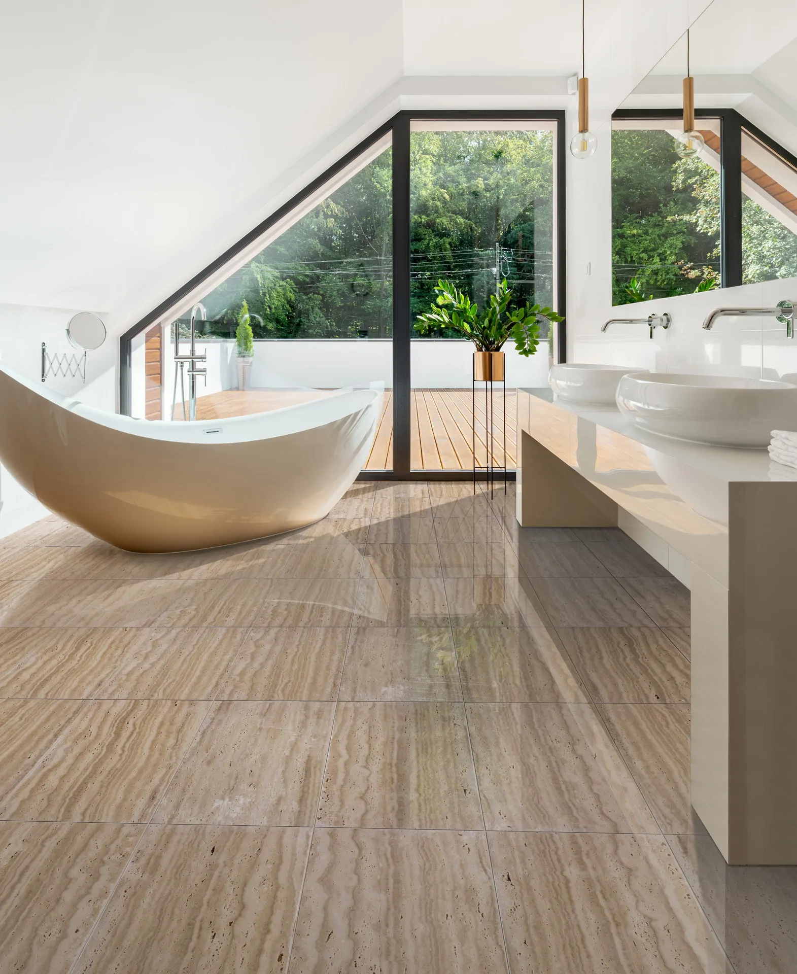 Caramel Light Vein Cut Travertine