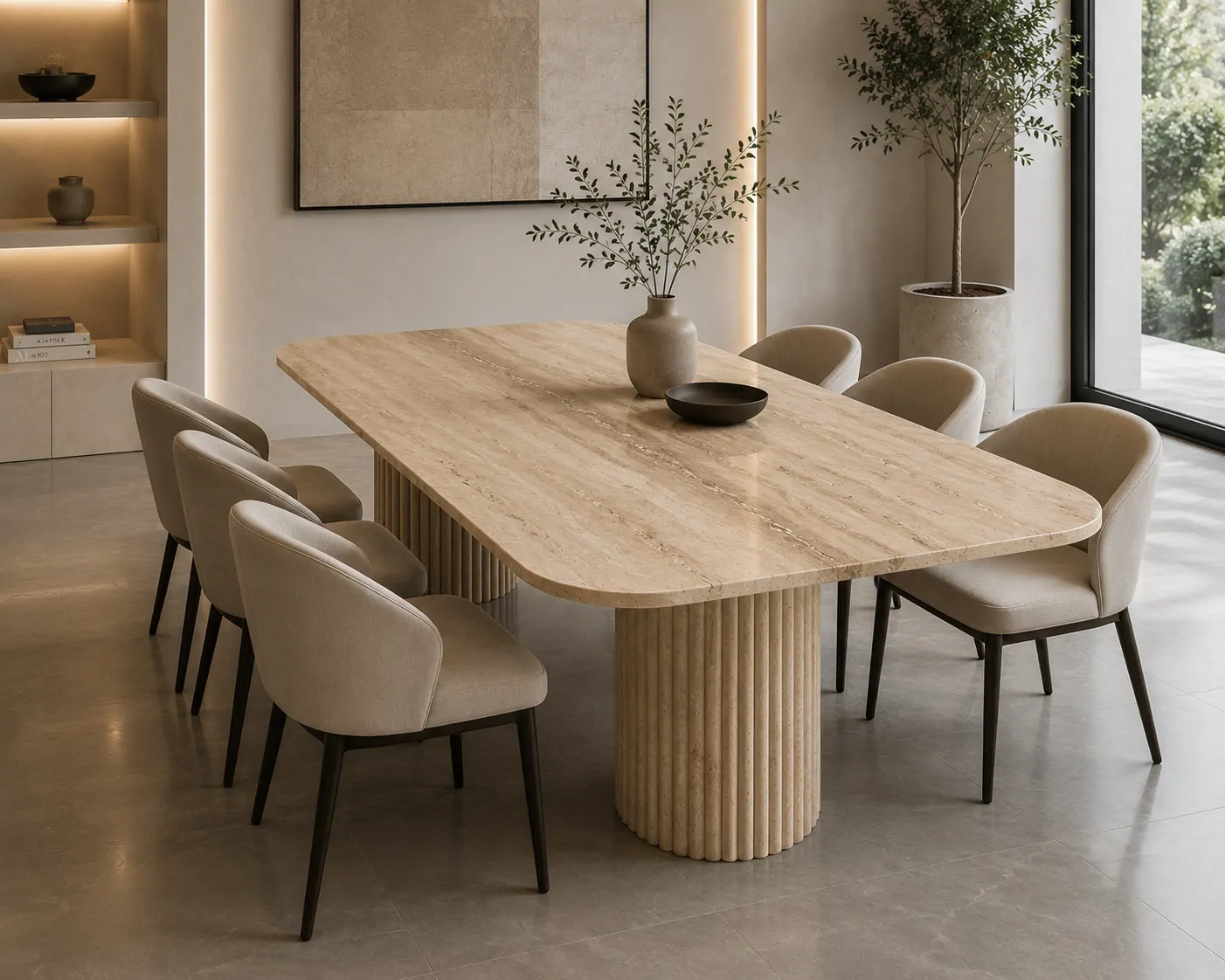 Iva Travertine Table