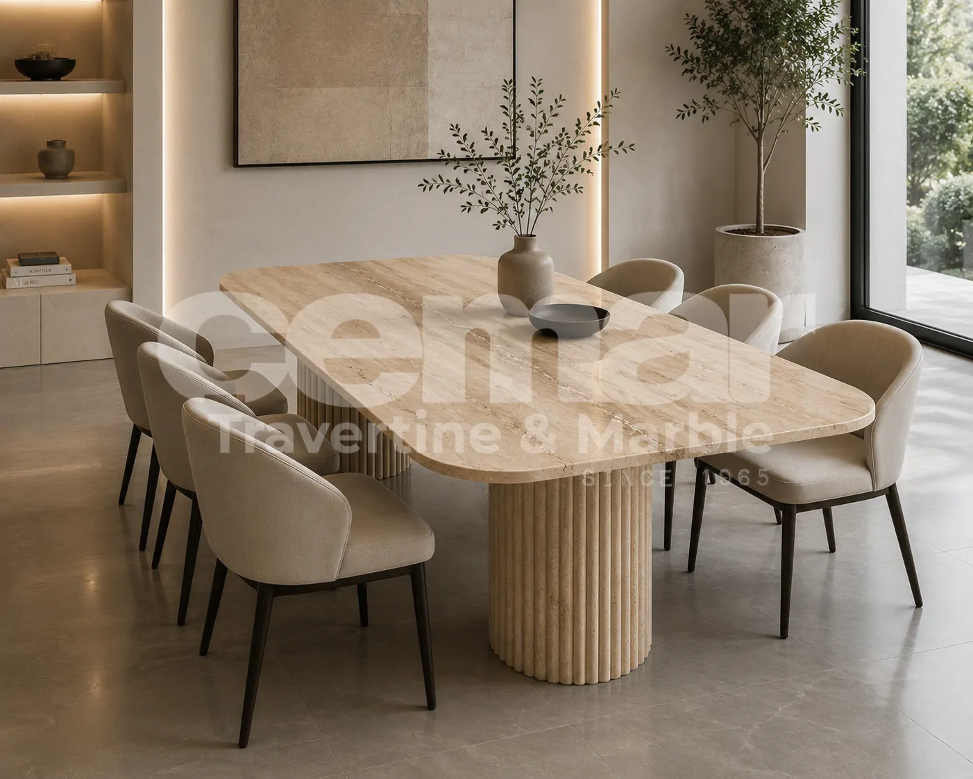 Iva Traverine Table
