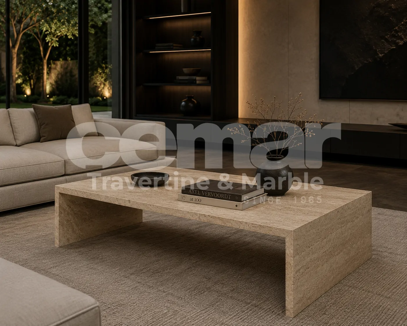 Kevin Travertine Table